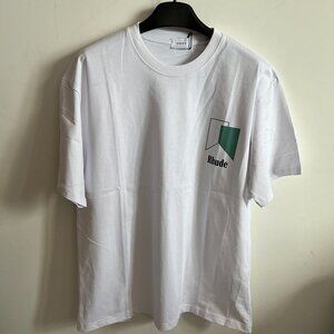Rhude White Round Neck Short Sleeves
